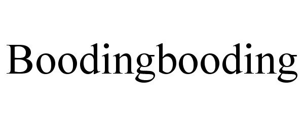 Trademark Logo BOODINGBOODING