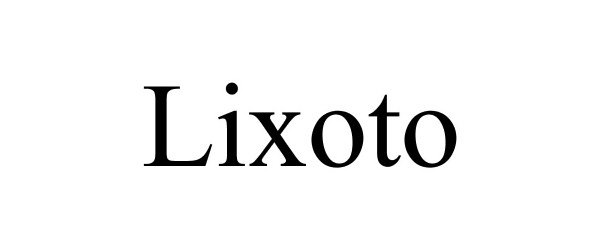 Trademark Logo LIXOTO
