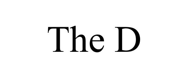 Trademark Logo THE D