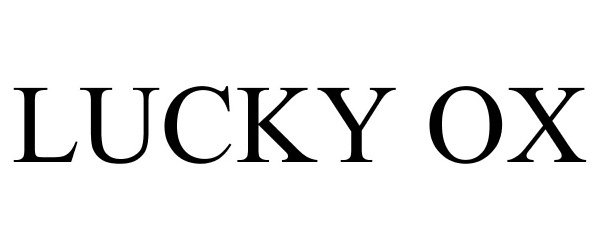 Trademark Logo LUCKY OX