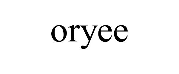 Trademark Logo ORYEE