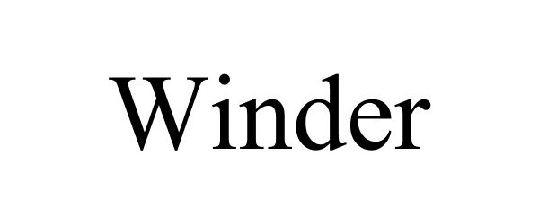 Trademark Logo WINDER