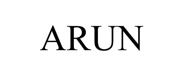 Trademark Logo ARUN