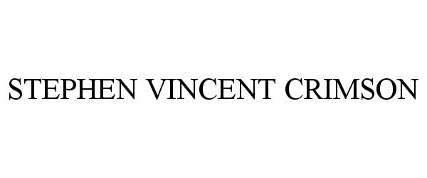 Trademark Logo STEPHEN VINCENT CRIMSON