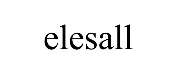Trademark Logo ELESALL