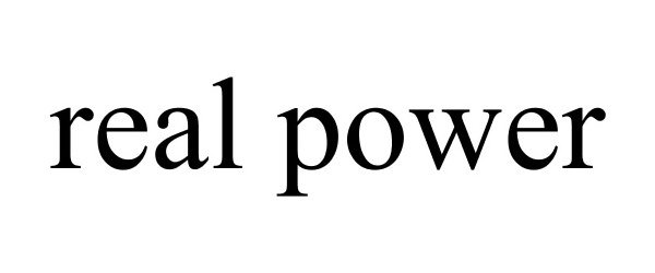 Trademark Logo REAL POWER