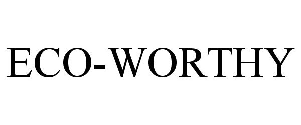Trademark Logo ECO-WORTHY