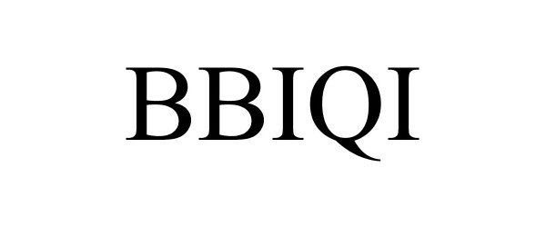 Trademark Logo BBIQI