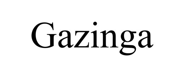 Trademark Logo GAZINGA