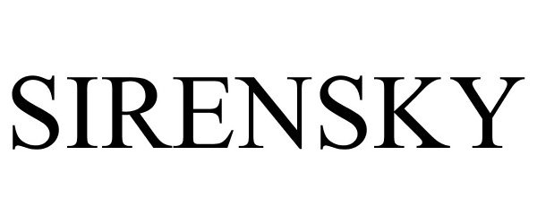 Trademark Logo SIRENSKY