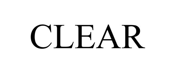 Trademark Logo CLEAR