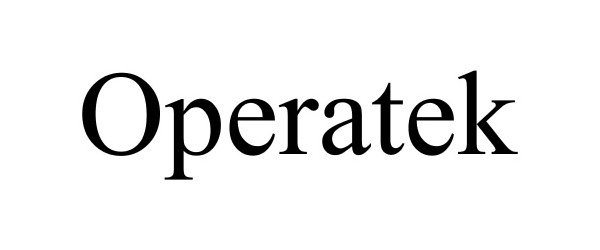 Trademark Logo OPERATEK