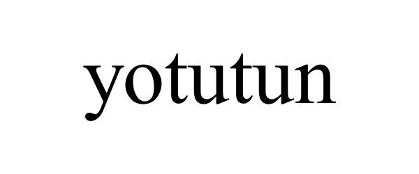 Trademark Logo YOTUTUN