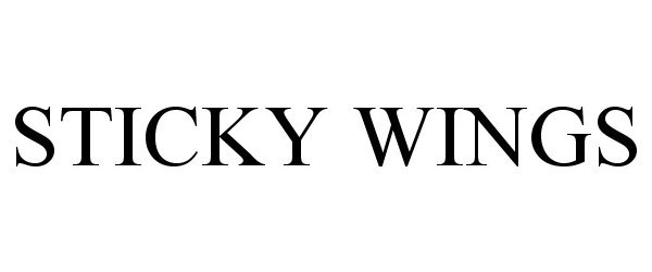 Trademark Logo STICKY WINGS