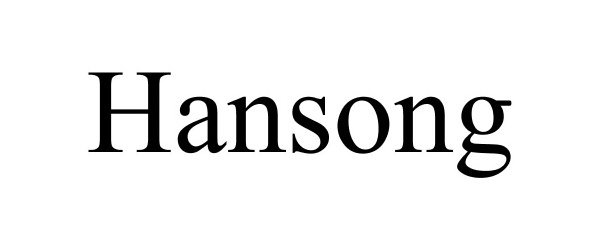 Trademark Logo HANSONG