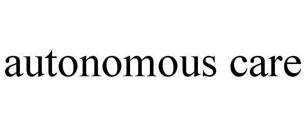 Trademark Logo AUTONOMOUS CARE