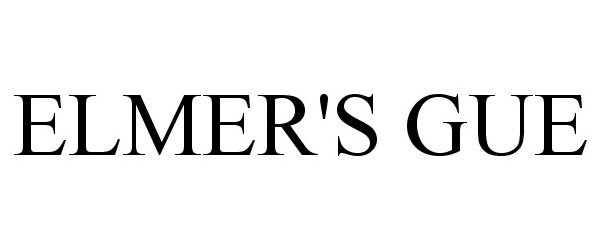 Trademark Logo ELMER'S GUE