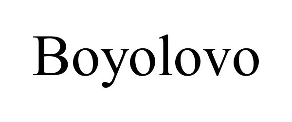 Trademark Logo BOYOLOVO
