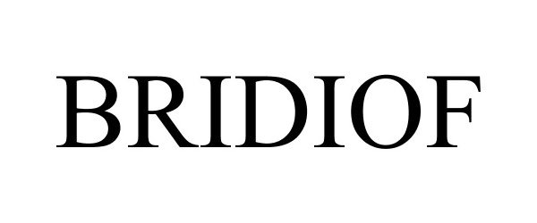 Trademark Logo BRIDIOF