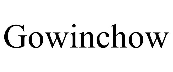 Trademark Logo GOWINCHOW