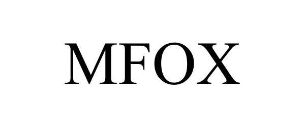 Trademark Logo MFOX