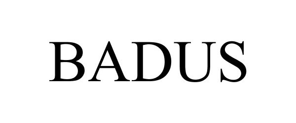 Trademark Logo BADUS