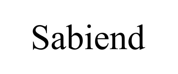 Trademark Logo SABIEND