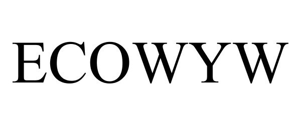 Trademark Logo ECOWYW