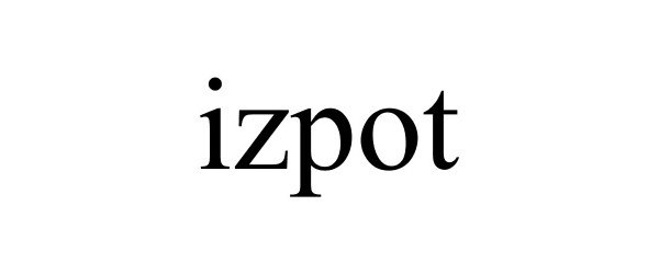 Trademark Logo IZPOT