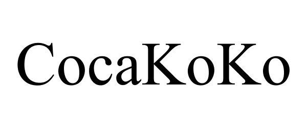 Trademark Logo COCAKOKO