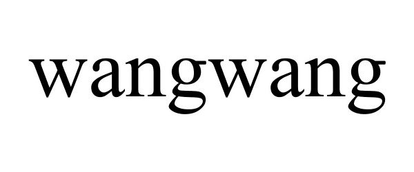 Trademark Logo WANGWANG