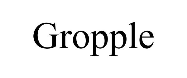 Trademark Logo GROPPLE