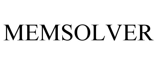 Trademark Logo MEMSOLVER