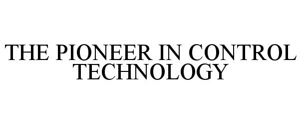 Trademark Logo THE PIONEER IN CONTROL TECHNOLOGY
