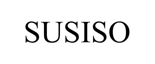 Trademark Logo SUSISO
