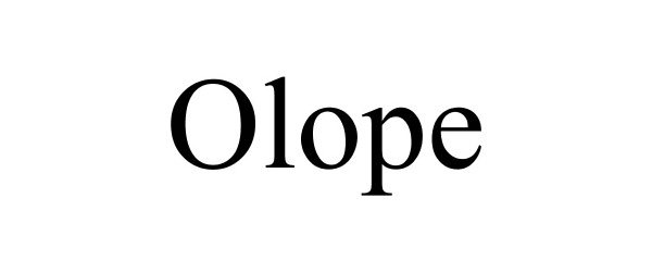 Trademark Logo OLOPE