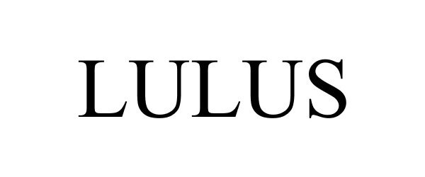 Trademark Logo LULUS