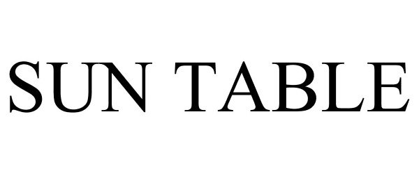 Trademark Logo SUN TABLE
