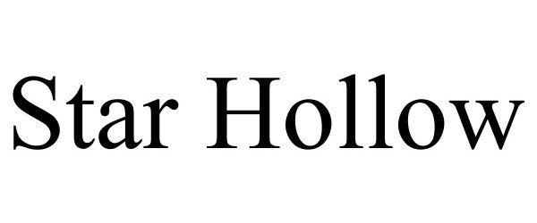 Trademark Logo STAR HOLLOW
