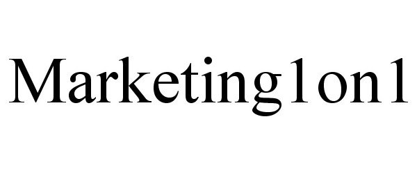 Trademark Logo MARKETING1ON1