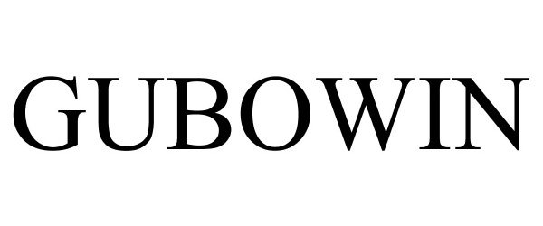 Trademark Logo GUBOWIN