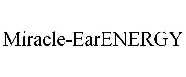 Trademark Logo MIRACLE-EARENERGY