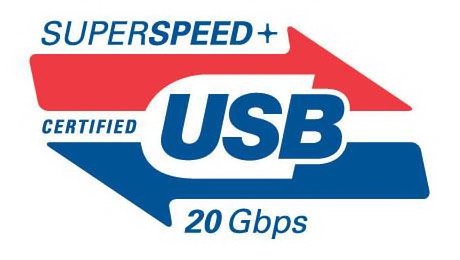 Trademark Logo SUPERSPEED+ CERTIFIED USB 20 GBPS