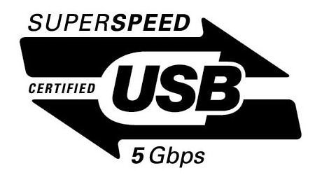 Trademark Logo SUPERSPEED CERTIFIED USB 5 GBPS