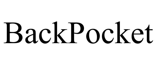 Trademark Logo BACKPOCKET