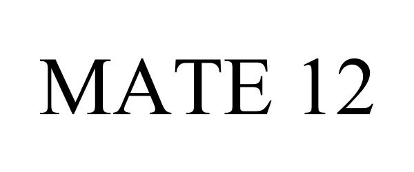 Trademark Logo MATE 12