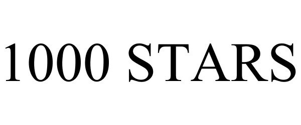 Trademark Logo 1000 STARS