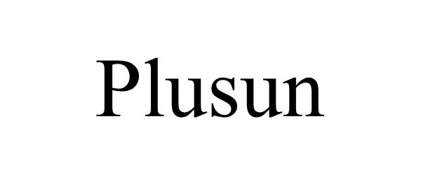 Trademark Logo PLUSUN