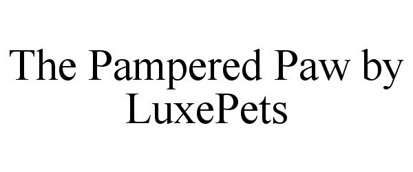  THE PAMPERED PAW BY LUXEPETS