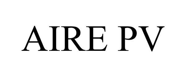 Trademark Logo AIRE PV